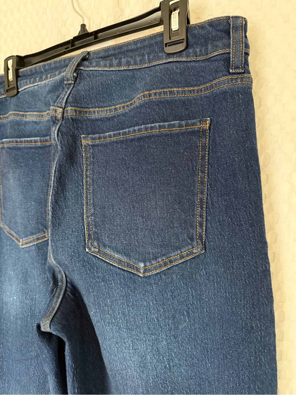 Quince Bella Stretch Relaxed Straight Jeans Stormy Blue 32 High Rise - Picture 6 of 8